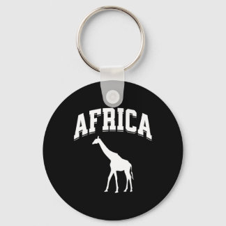 Africa Giraffe Safari Vacation Souvenir Preppy Aes Key Ring
