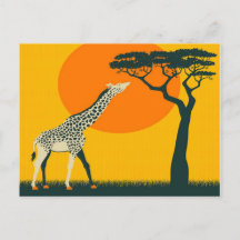 Africa Giraffe Tanzania travel vacation retro