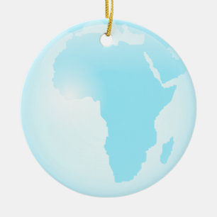 Africa Glass Globe Ceramic Tree Decoration