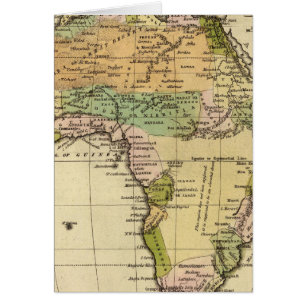 Africa Hand Coloured Atlas Map