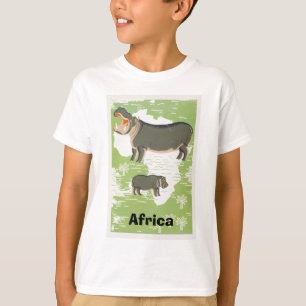 Africa Hippopotamus Hippo Jungle T-shirts