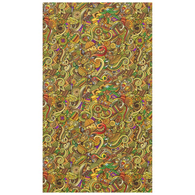 Africa Illustration Large Tablecloth (Front)
