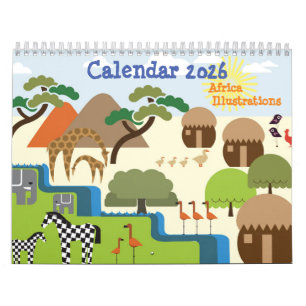 Africa Illustrations Calendar
