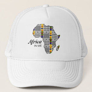Africa IN ME Kente Adinkra Africa Trucker Hat