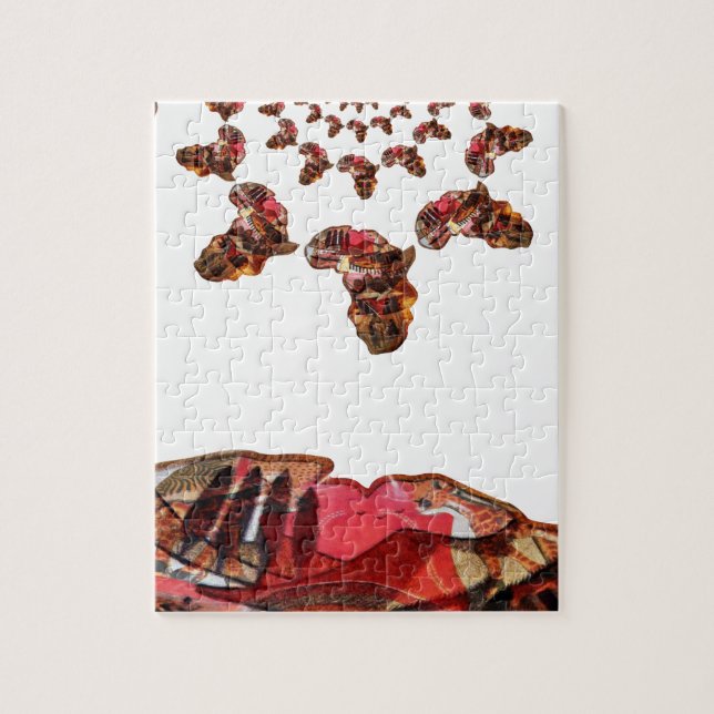  Africa in Motion: Kaleidoscope Map Design Jigsaw Puzzle (Vertical)