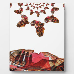 Africa in Motion: Kaleidoscope Map Design Plaque
