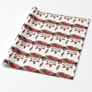  Africa in Motion: Kaleidoscope Map Design Wrapping Paper