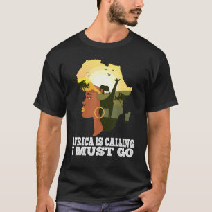 Africa Is Calling African Map Continent T-Shirt