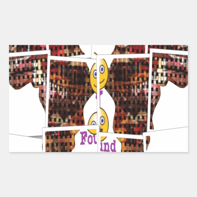 Africa is where I found Love Rectangular Sticker (Front)