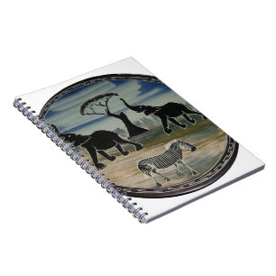 Africa Kenya Beautiful Elegant Wildlife Spiral Notebook