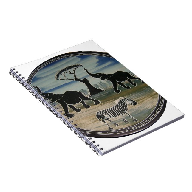 Africa Kenya Beautiful Elegant Wildlife Spiral Notebook (Right Side)