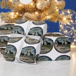 Africa Kenya Beautiful Elegant Wildlife Wrapping Paper