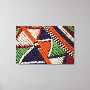 Africa, Kenya. Maasai Tribal Beads Canvas Print