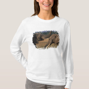 Africa, Kenya, Masai Mara Game Reserve, Two Bull T-Shirt