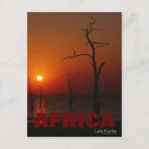 Africa Lake Kariba Sunset Postcard