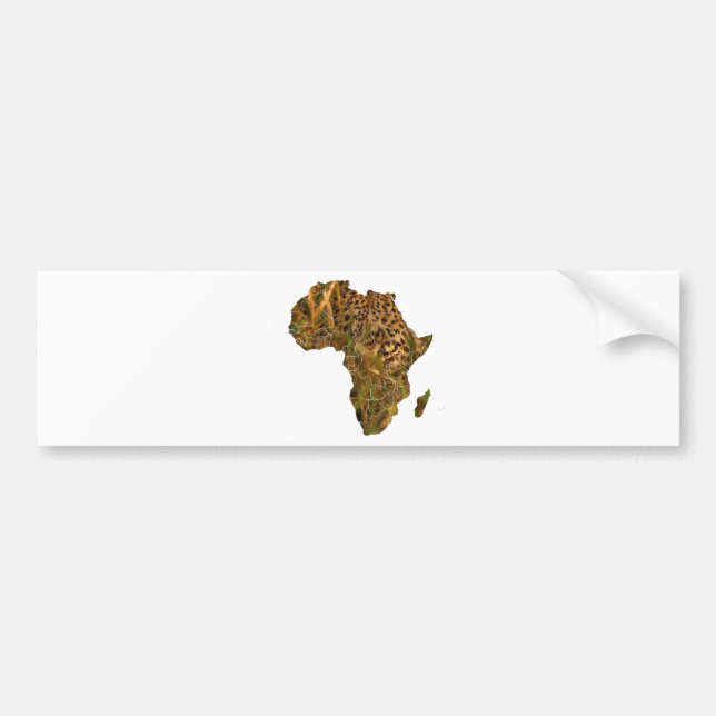 Africa Leopard Bumper Sticker (Front)