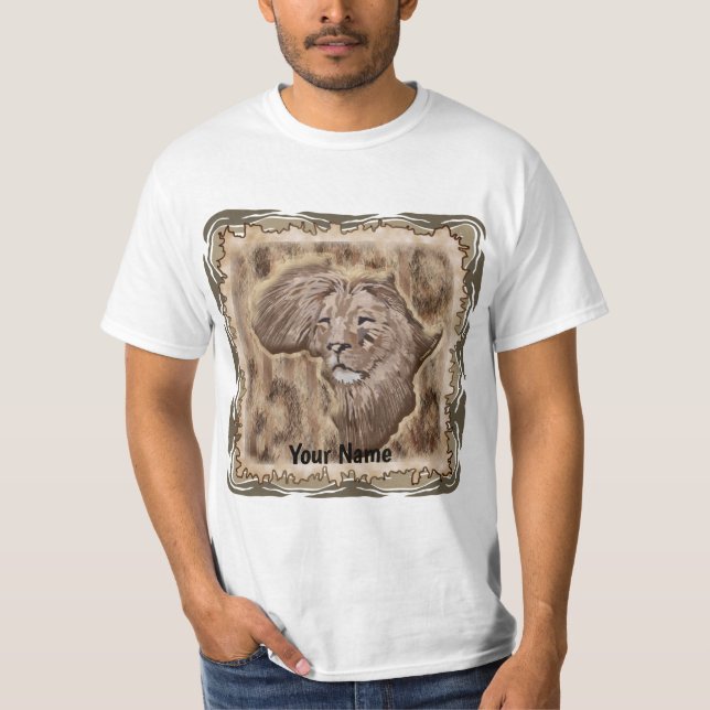 Africa Lion Map t-shirt (Front)