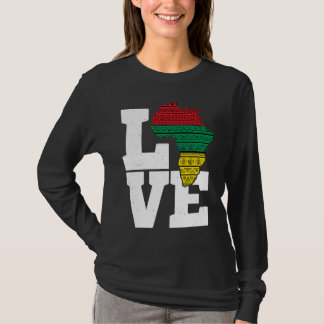 Africa LOVE African Kente Black History Month boys T-Shirt