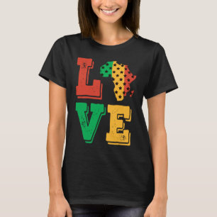 Africa Love Proud African American Black History M T-Shirt