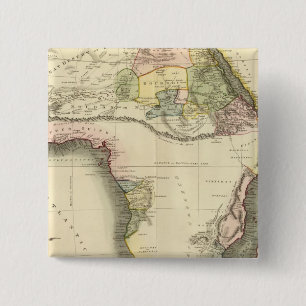 Africa map 15 cm square badge