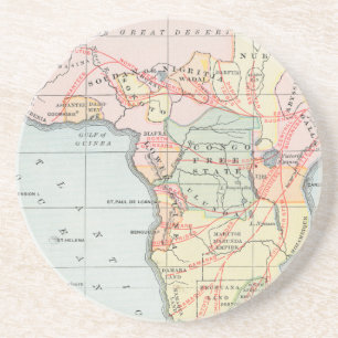 AFRICA: MAP, 1894 COASTER