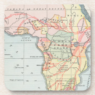 AFRICA: MAP, 1894 COASTER