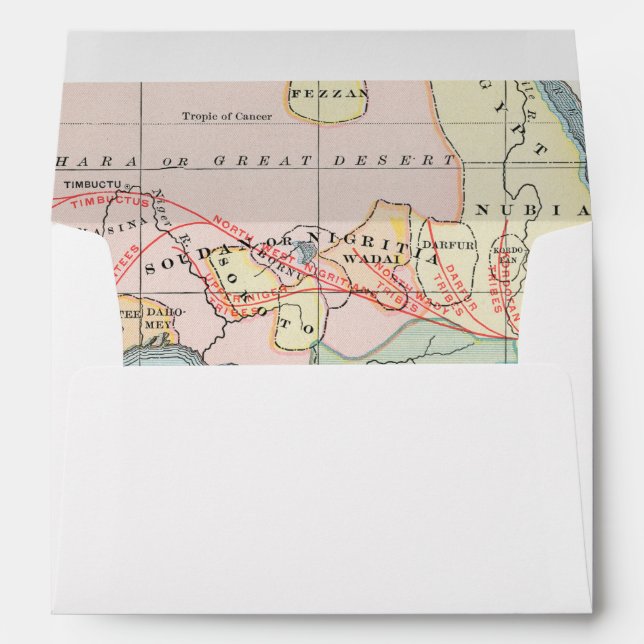 AFRICA: MAP, 1894 ENVELOPE (Back (Bottom))