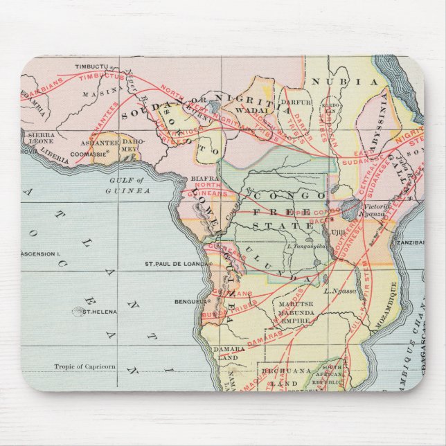 AFRICA: MAP, 1894 MOUSE PAD (Front)