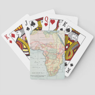 AFRICA: MAP, 1894 PLAYING CARDS