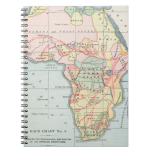 AFRICA: MAP, 1894 SPIRAL NOTEBOOK