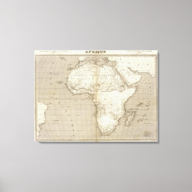Africa map 2 canvas print (Front)