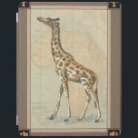 Africa Map and a Giraffe iPad Cover<br><div class="desc">This piece of artwork will please any world traveller and animal lover. The background represents the map of Africa and there is a picture of a giraffe on top of it. In this image,  the borders makes it the perfect decorative art piece.</div>