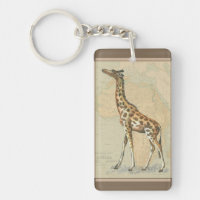 Africa Map and a Giraffe