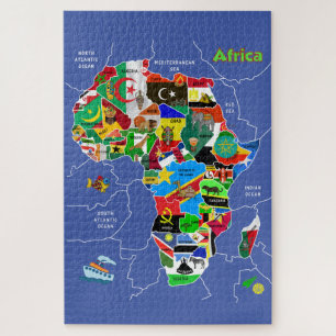 Africa Map Artwork jigsaw puzzle
