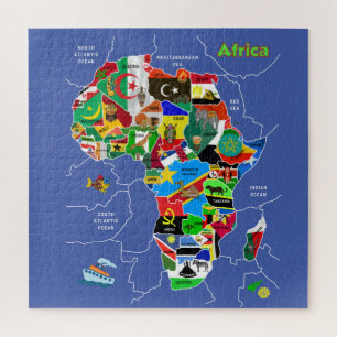 Africa Map Artwork jigsaw puzzle