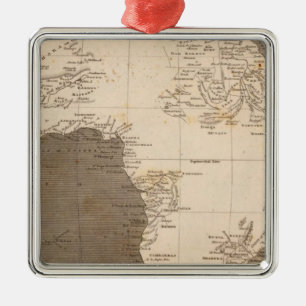 Africa Map by Arrowsmith Metal Tree Decoration