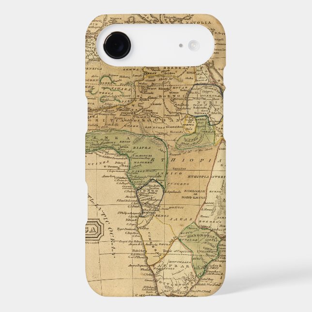 Africa  Map by Worcester Case-Mate iPhone Case (Back)