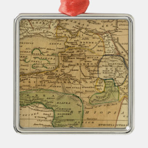Africa Map by Worcester Metal Tree Decoration