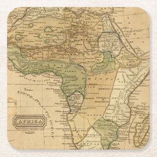 Africa Map by Worcester Square Paper Coaster