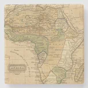 Africa Map by Worcester Stone Coaster