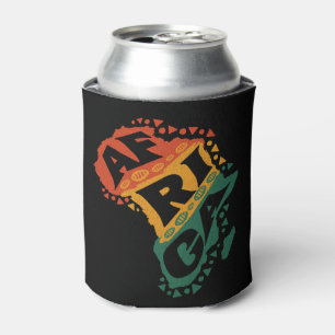 Africa map can cooler