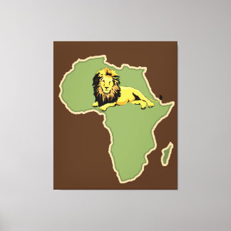 Africa Map Canvas Print 