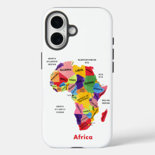 Africa Map iPhone 16 Case
