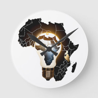 Africa Map Designed Wall Clock