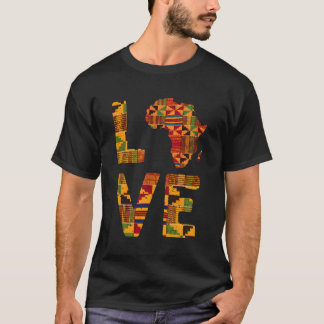Africa Map For Traditional Africa Kente T-Shirt