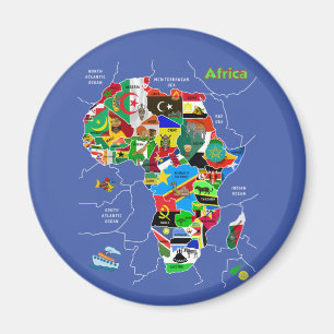 Africa Map Magnet