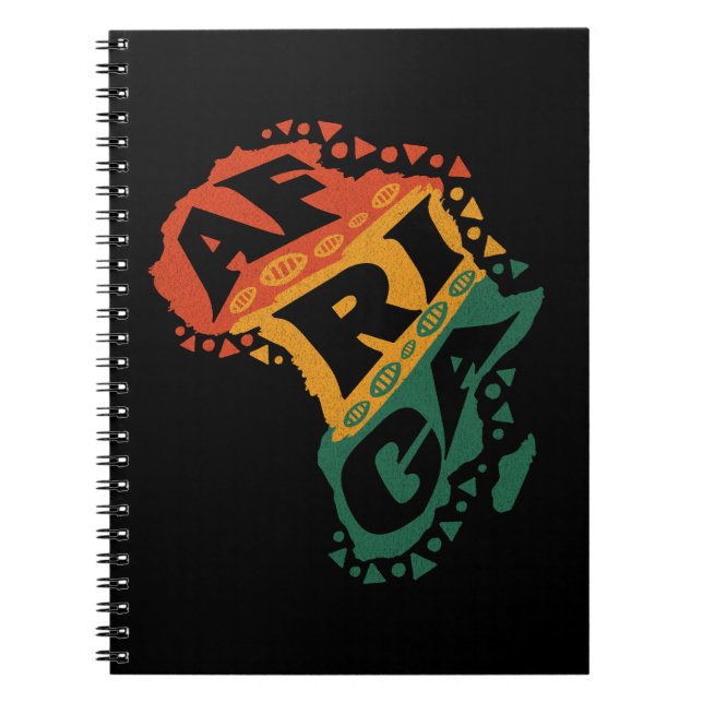 Africa map notebook (Front)