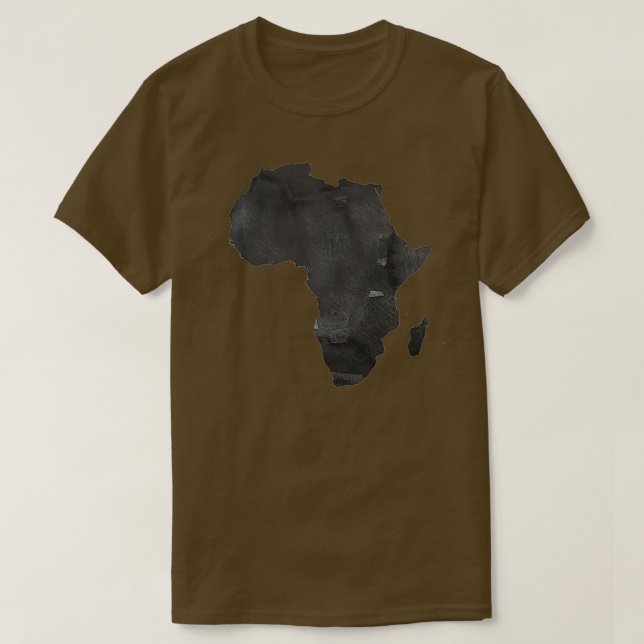 Africa Map Print African Map Africa Wall Art Water T-Shirt (Design Front)