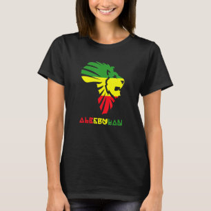 Africa Map Proud African Lion Of Alkebulan For Men T-Shirt