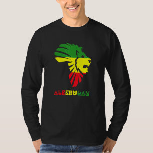 Africa Map Proud African Lion Of Alkebulan For Men T-Shirt